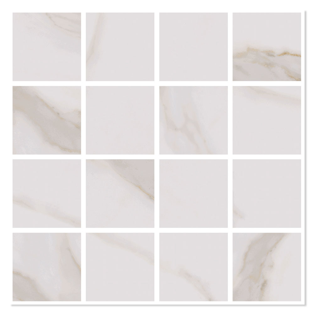 Mosaikkflis Medelana Gull Polert 30x30 (7x7) cm